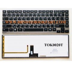 Toshiba Keyboard คีย์บอร์ด  Portege R705 R700 R830 R930 R631 ภาษาไทย อังกฤษ 